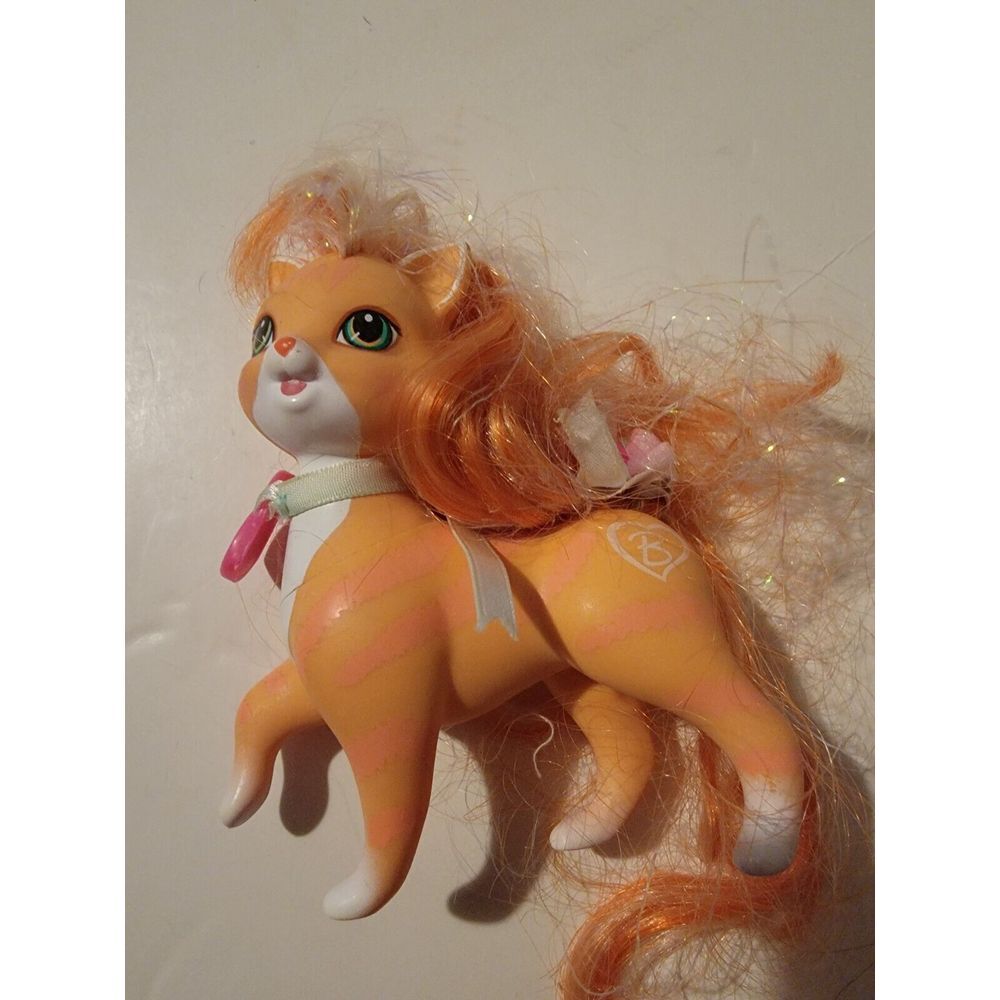 Barbie Mattel Inc 1994 Pet Kitty Cat Mimi Green Eyes Glitter Hair Pretty Lovin